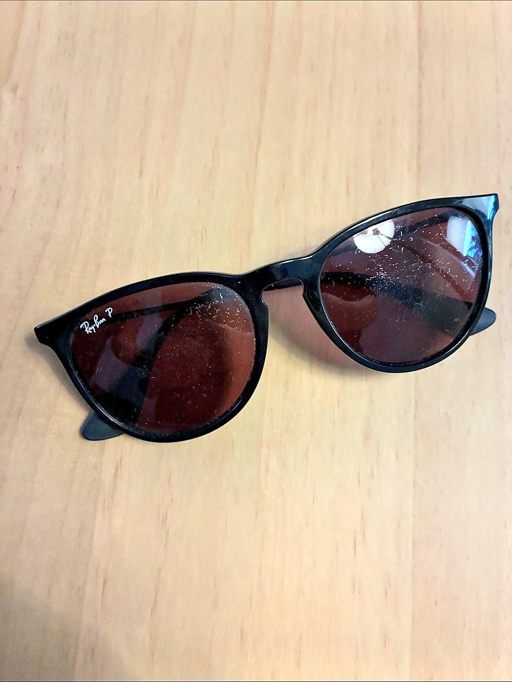 Ray-Ban Erika Polarized Sunglasses Black Frame * lenses could be replaced